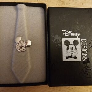 Disney Mickey Mouse Silver Tie Tack